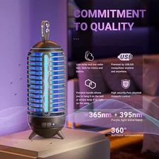 Mosquito Fly Bug Insect Zapper Killer Indoor Outdoor Electronic Light Trap Lamp