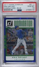 2017 Panini Donruss Dominators Blue 245/249 Kris Bryant #D-1 PSA 10 GEM MT uk2