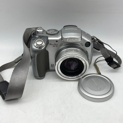 CANON PowerShot S2 IS 5.0MP Digital Camera - Silver - Parts/Repair - Powers On