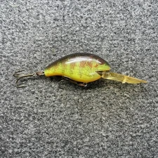 Rebel Deep Wee R Vintage Crankbait Lure 2" 3/8oz - Naturalized Perch D9373
