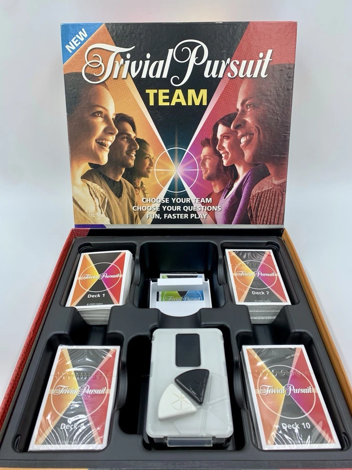 Trivial Pursuit Team Edition Adult Board Game Hasbro Fun Faster Game Play - Image 3 of 4