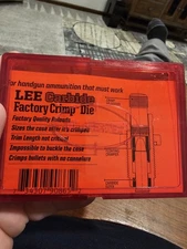 Lee Carbide Crimp Die Reloading 40 S&W