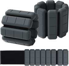 Pesi per Polsi E Cavigliere Indossabili Set Di 2 (0,5 Kg/0,9 Kg Ciascuno),Bracci