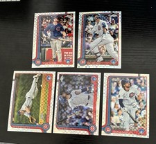 2025 topps chrome Cubs 5 card x-fractor lot Tucker Suzuki Happ Hoerner Swanson