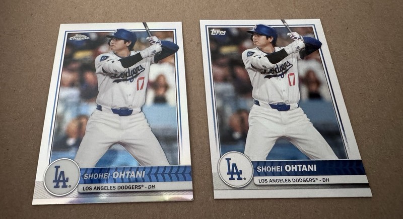 2026 Topps Chrome Shohei Ohtani  #6 Dodgers Flagship Exclusive And Regular Card