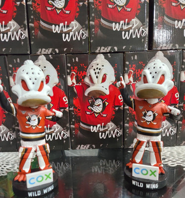 Cox Wild Wing Anaheim Ducks Ice Hockey Bobblehead Presented by Cox