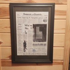 Democrat and Chronicle Framed Newspaper Miracle on Ice Feb 25, 1980 Democrat and Chronicle Framed Newspaper Miracle on Ice Feb 25, 1980