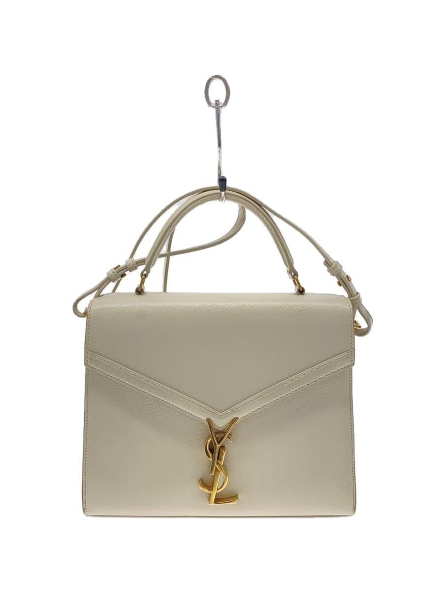 Borsa a tracolla YVES SAINT LAURENT pelle crema tinta unita Cassandra top usata