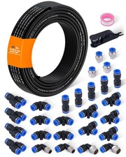 EilxMag 1/4" Air Line Tubing Kit, 32.8FT(10M) SAE J844 PA Nylon Hose 1/4“