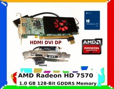 PCI-E X16 2.0 HDMI-DVI-DP Video Card. Low Profile DELL Optiplex Inspiron HP