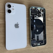 iPhone 12 Mini Silver White Back Housing Replacement Original OEM Apple Grade B