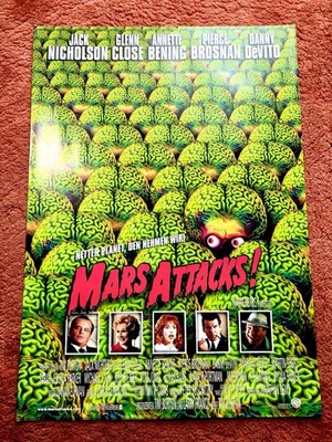 Mars Attacks Kinoplakat Poster A1, Tim Burton, Jack Nicholson, Brosnan, DeVito