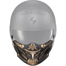 Scorpion EXO Covert Helmet Face Mask - Apex / Matte Black/Gold 52-546-27
