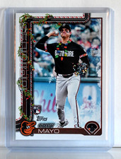 2025 Topps Holiday Coby Mayo RC Light Necklace SP #H118 – Orioles Rookie