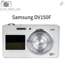 Samsung DV150F digital camera 5x optical zoom dual LCD screen 16 MP White