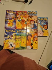 Pokemon Lot  Of 7 VHS Tapes  See title in description