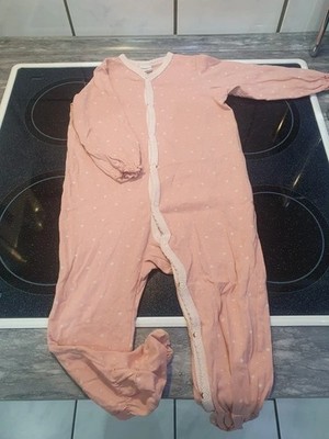 Rosa gepunkteter Schlafanzug - Gr.80 - H&M - neuwertig