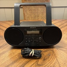 Sony ZS-RS60BT CD Boombox Bluetooth NFC USB FM/AM Portable Audio System Tested