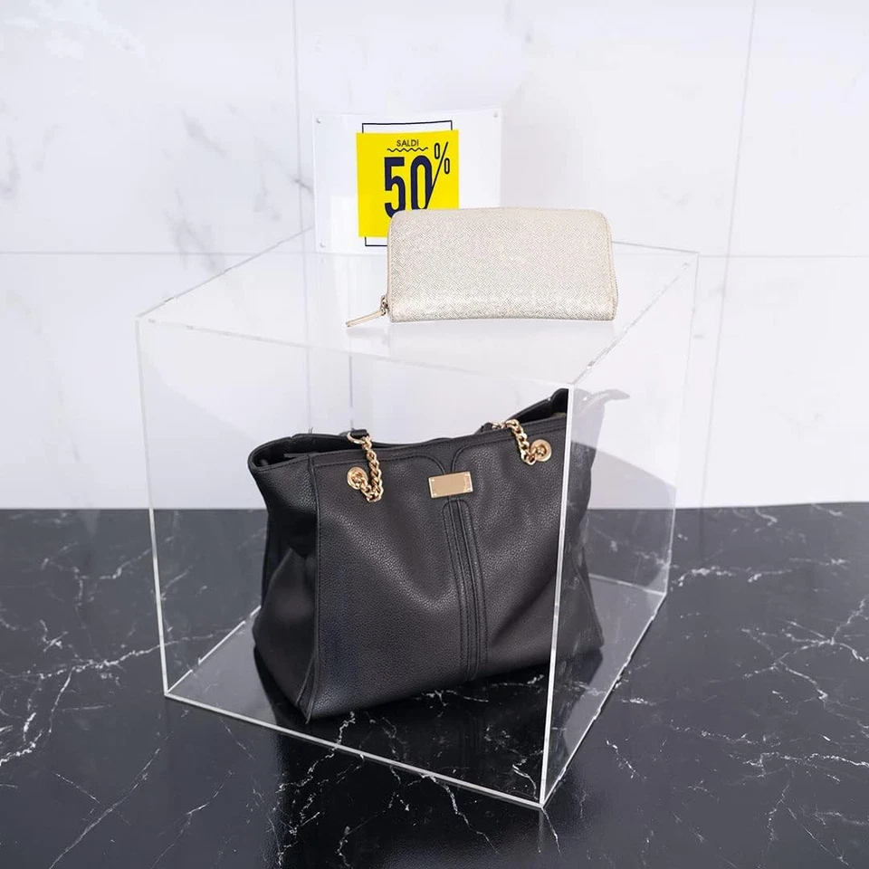 | Cubo Trasparente 40X40X40 | Espositori in Acrilico Da Vetrina per Oggettistica - Immagine 2 di 4