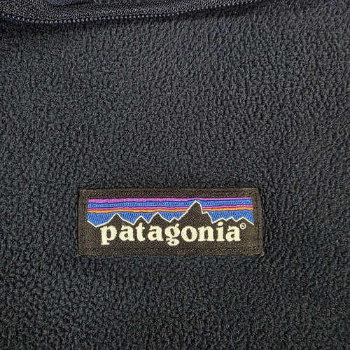 Patagonia Fleece Pullover Kids XL Navy Blue Quarter Zip Outdoor Sweater 26278 - Picture 4 of 11
