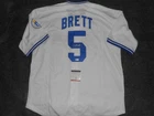 Signed George Brett Autographed MLB Kansas City Royals Jersey - PSA COA
