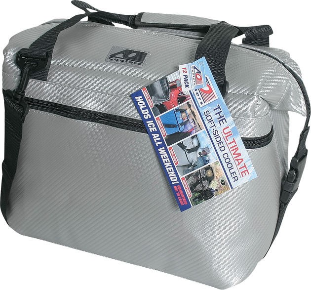 S 36-pack Carbon Cooler 21" X 10" X 12" Silver