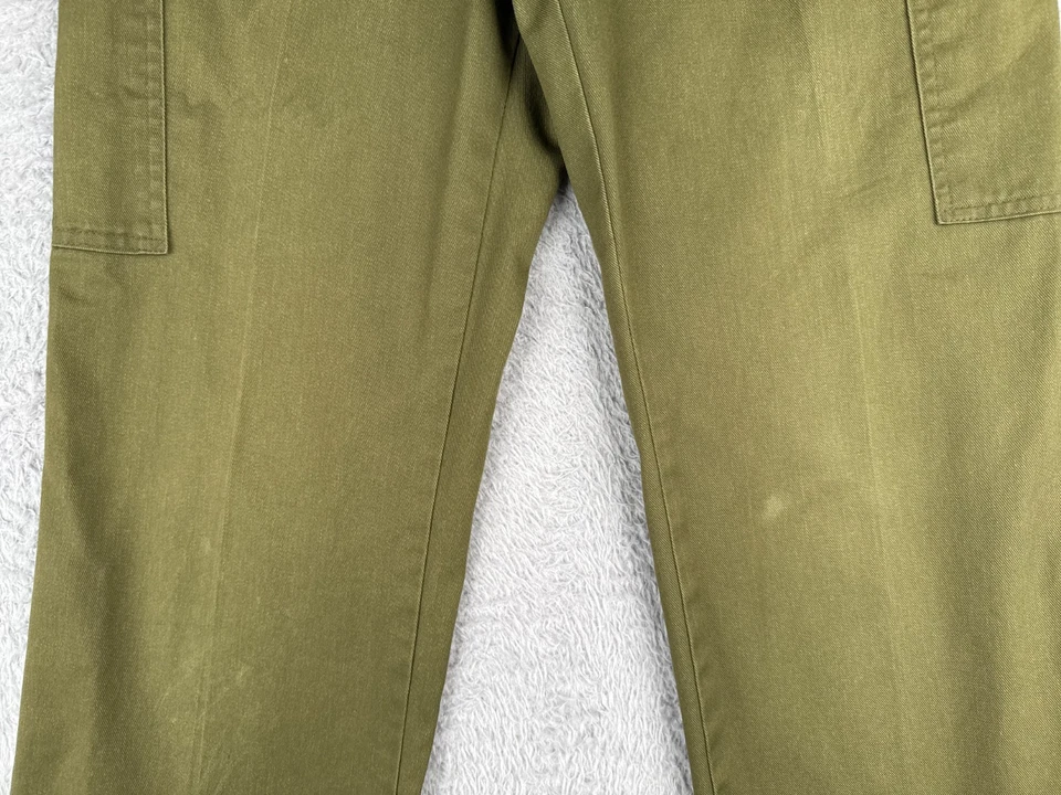 VINTAGE Boy Scouts Pants Men 30 Green Official Uniform Twill Cotton 30x33 - Image 3 of 4