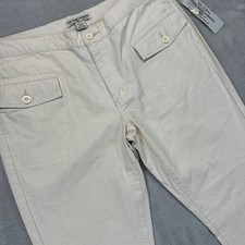 Polo Jeans Company Ralph Lauren Jeans Women's 14 Beige Sailor Pocket Trousers