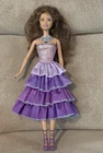 Vintage Mattel Barbie Doll 2003 Sparkle Light Princess Purple