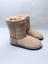 UGG Australia Classic Short Boots Kids Size 5 Pink Beige Style 5251