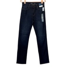 Old Navy Built-In Flex Skinny Jeans Boys Size 16 Adjustable Waist Dark Wash NWT