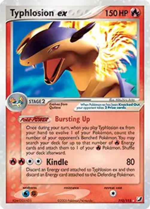 Typhlosion ex - 110/115 - Pokemon Ex Unseen Forces Ultra Rare HP