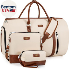 Convertible 2-In-1 Garment Bags for Travel, 50L Carry on Garment Duffle Bag with
