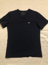 Figs Technical Collection Womens Size XS Navy Blue Scrub Top