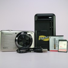 Samsung Digital Camera ST50 12.2MP Silver Tested Full Working Set *Read*