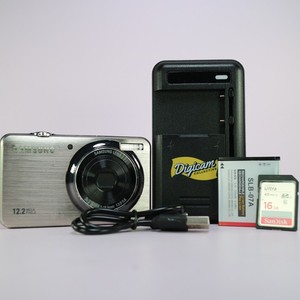Samsung Digital Camera ST50 12.2MP Silver Tested Full Working Set *Read*