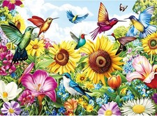 500 Pieces Puzzles for Adults Puzzle Hummingbird Flower Jigsaw Puzzles 500 Piece