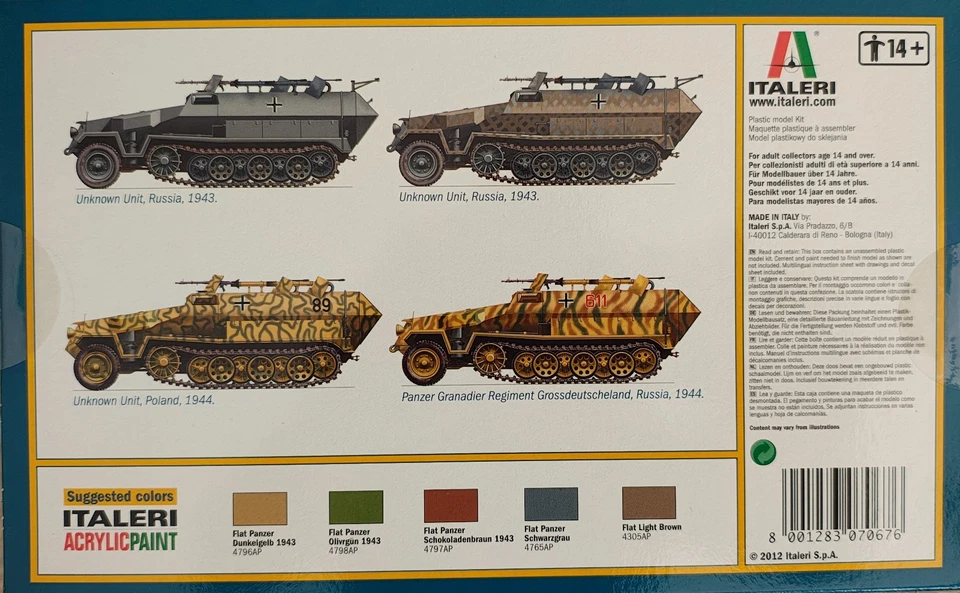 ✅ ITALERI 7067 - Scala 1 : 72 Sd. Kfz. 251/16 Flammpanzerwagen Germania - Immagine 3 di 4