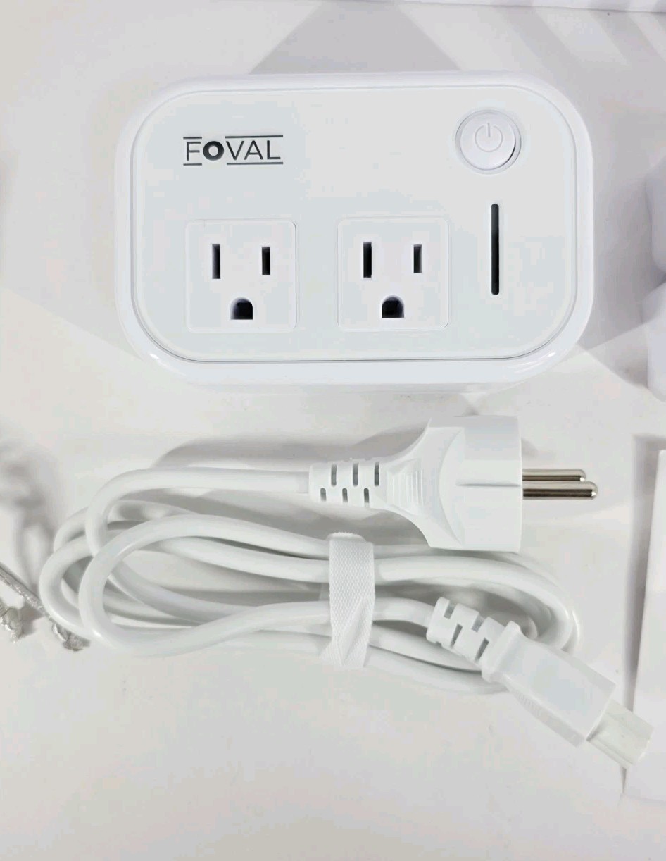 Foval 200W Travel Adapter And Power Converter With 4 Plug Adapter 4 USB Port