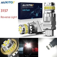 AUXITO 3157 3156 3057 4157 LED Brake Reverse Turn Light Signal White Bulb 2F
