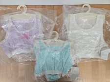 Rare Lot Of 3 New Vtg 80s Christian Dior Junior Bra Underwear SIZE L