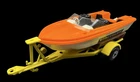 Matchbox Cars Yellow Trailer Chrysler Boat Lesney 1970 Vintage Toy