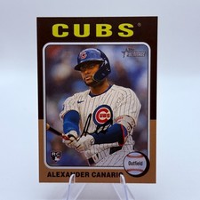 Alexander Canario 2024 Topps Heritage High Number #676 Rookie Chicago Cubs Card . rookie card picture