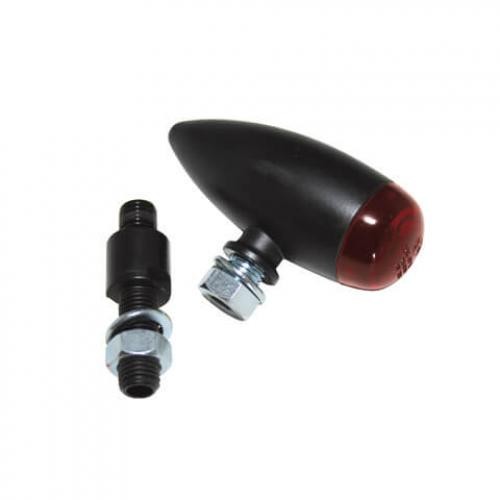 Highsider Motorrad LED RüCklicht Micro-Bullet Schwarz/Rot E-GeprüFt (1Stck)-image