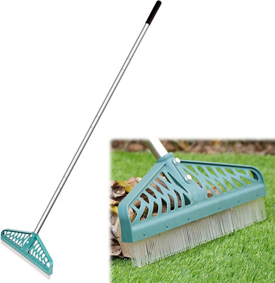 Artificial Turf Rake with Adjustable Steel Handle from 32 to 61 Inch, Durable Ar