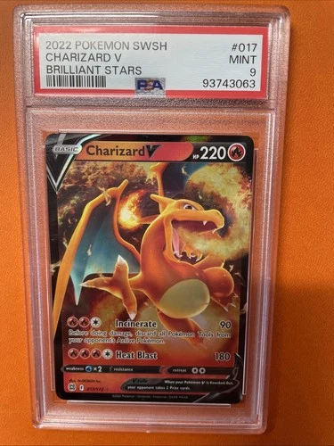 Brilliant Stars Charizard V Pokemon SWSH PSA 9 MINT