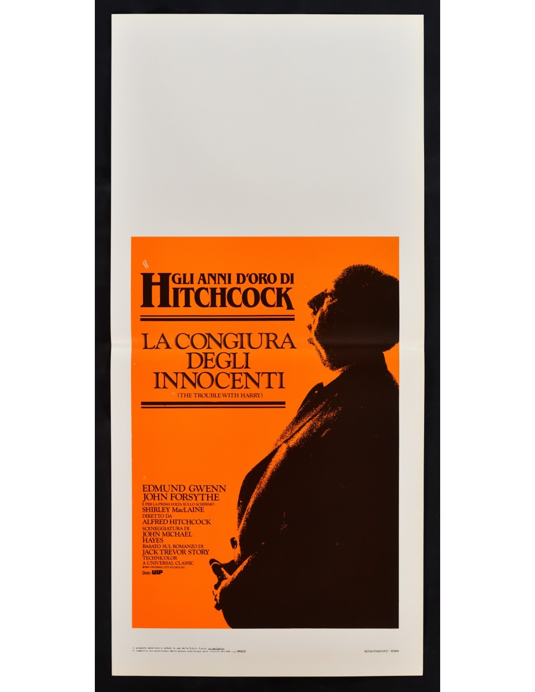 Locandina originale film La congiura degli innocenti (1955) - Regia di Alfred Hitchcock