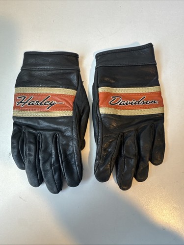 Harley-Davidson Victory Lane Leather Gloves Black Sz Medium Women’s