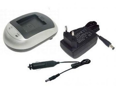 PowerSmart Ladegerät + Kfz-Ladekabel für Sony Cyber-shot DSC-W300 DSC-W40 NP-BG1