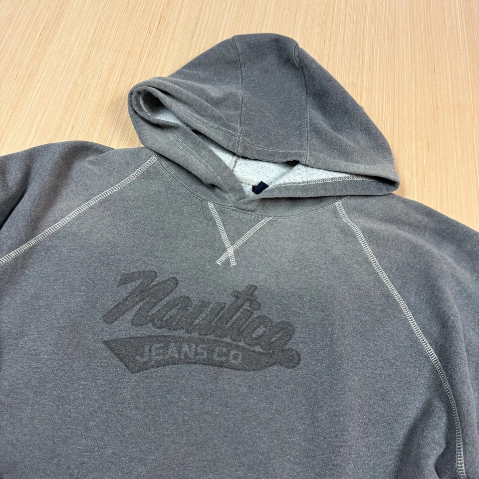 Nautica Jeans y2k Vintage Sol Desteñido Pesado Sudadera con Capucha XXL Hombre Centro Comercial Gótico Patinador Foto 2 de 4
